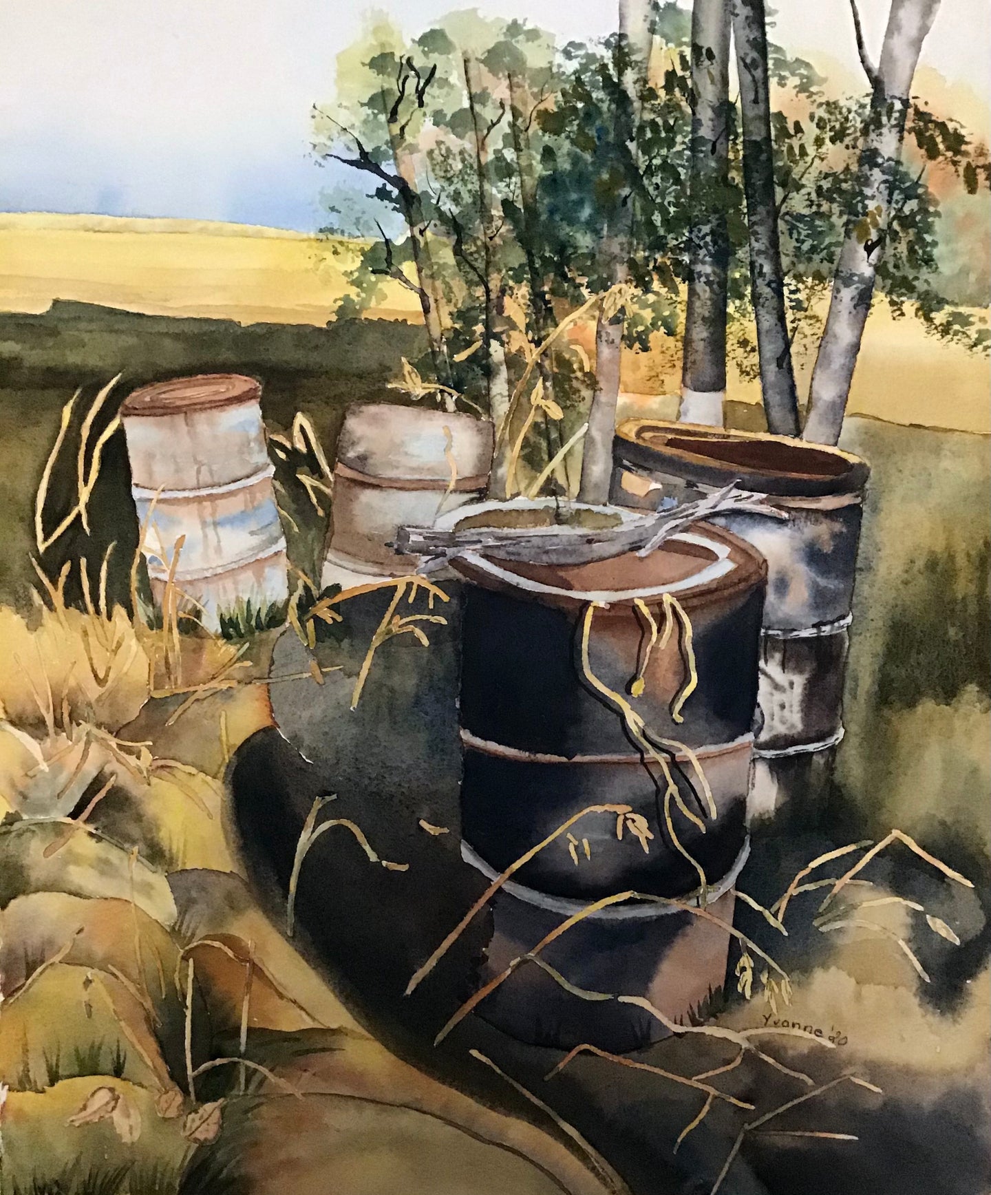 Old Oil Drums, near Neerlandia, AB